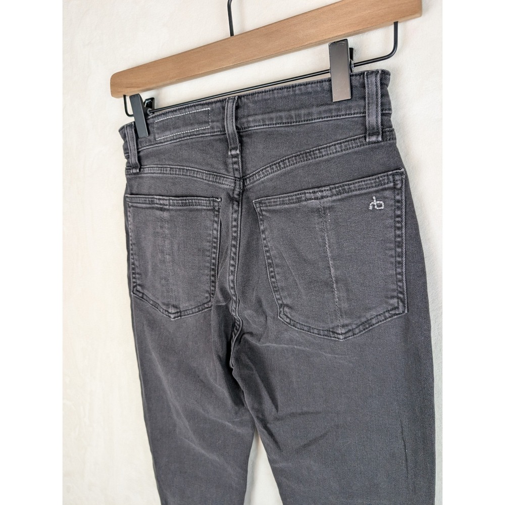 Rag Bone Jeans Nina Wythe High Rise Skinny‎ Charcoal Wash Size 25 - Picture 4 of 7